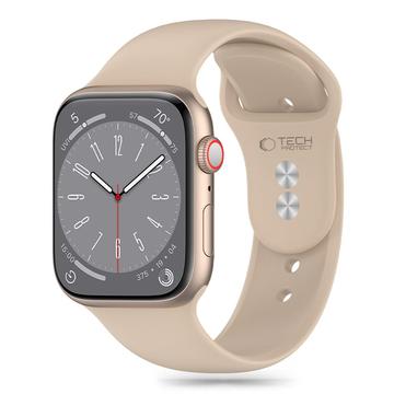 Apple Watch Series 11/10/9/8/7/6/SE 3/SE Tech-Protect Siliconen Bandje - 40mm/41mm/42mm - Walnoot
