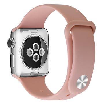 Apple Watch Series SE 3/SE(2023)/11/10/9/8/SE (2022)/7/SE/6/5/4/3/2/1 zachte siliconen band - 42mm/41mm/40mm/38mm - Roze