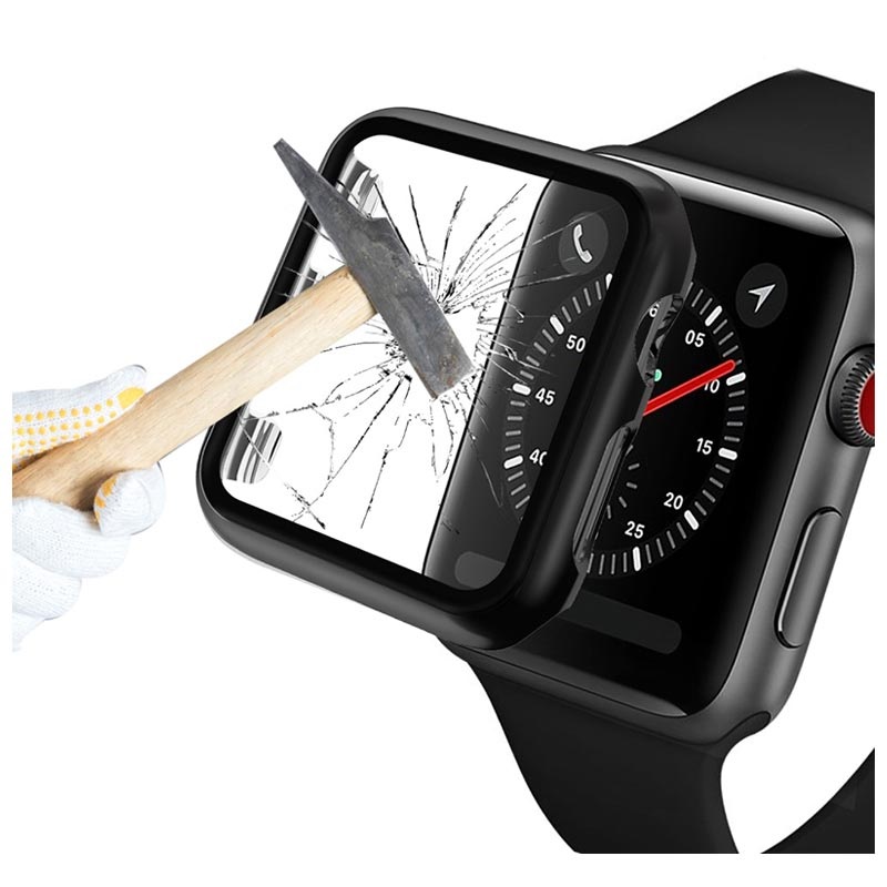 Apple Watch Series SE/6/5/4 Volledige Bescherming - 44mm - Zwart