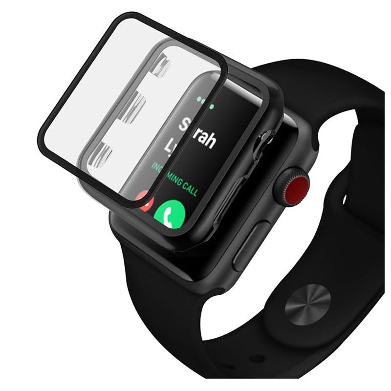 Apple Watch Series SE/6/5/4 Volledige Bescherming - 44mm - Zwart