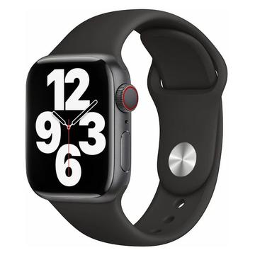 Apple Watch Series Ultra 3/2/Ultra/11/10/9/8/SE 3/(2022)/7/SE/6/5/4/3/2/1 Lippa Siliconen Bandje - 49mm/46mm/45mm/44mm/42mm - Zwart