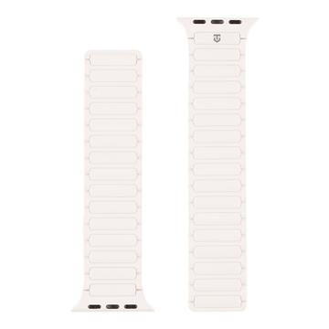 Apple Watch Series Ultra 3/2/Ultra/11/10/9/8/SE 3/(2022)/7/SE/6/5/4/3/2/1 Tactical MagBand Bandje - 49mm/46mm/45mm/44mm/42mm - Wit