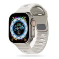 Apple Watch Series Ultra 2/Ultra/9/8/SE (2022)/7/SE/6/5/4/3/2/1 Tech-Protect IconBand Lijn Siliconen Bandje - 49mm/45mm/44mm/42mm - Sterlicht