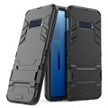 Armor Series Samsung Galaxy S10e Hybrid Case met Standaard - Zwart
