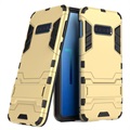 Armor Series Samsung Galaxy S10e Hybrid Case met Standaard - Goud