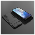 Armor Series Samsung Galaxy S20+ Hybrid Case met Standaard - Zwart