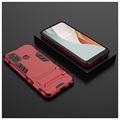 Armor Series OnePlus Nord N100 Hybrid Case met Standaard - Rood