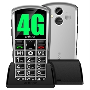 Artfone A400 Senior Telefoon - 4G, Dual SIM, SOS - Grijs