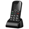 Artfone CS182 Senior Telefoon - Dual SIM, SOS - Zwart