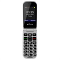 Artfone F20 Senior Flip Phone - 2G, Dual SIM, SOS - Zwart