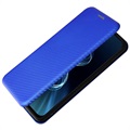Asus Zenfone 8 Flip Case - Koolstofvezel - Blauw