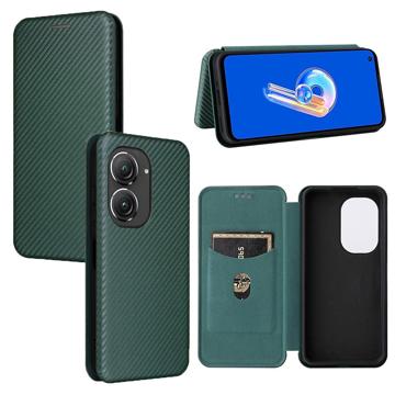 Honor X7 Flip Case - Koolstofvezel - Zwart
