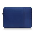 Aurora hoes met zak voor laptop - 13"/13.3"/14" - Donkerblauw