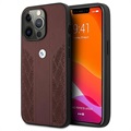 BMW Curve Perforate Collection iPhone 13 Pro Max Hoesje - Rood