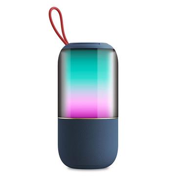 BT2675 Draagbare Waterdichte Bluetooth-luidspreker met RGB-licht - Blauw