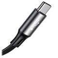 Baseus 3-in-1 intrekbare USB-kabel - 1,2 m