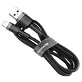 Baseus Cafule USB 2.0 / Lightning Kabel - 1m - Zwart / Grijs