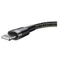 Baseus Cafule USB 2.0 / Lightning Kabel - 2m - Zwart / Grijs