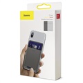 Baseus Card Pocket Universele Stick-On Kaarthouder - Donkergrijs