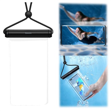 Baseus Cilinder Slide Waterdicht Behuizing met Touch ID - 7.2" - Zwart