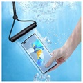 Baseus Cilinder Slide Waterdicht Behuizing met Touch ID - 7.2" - Zwart