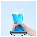 Baseus Cilinder Slide Waterdicht Behuizing met Touch ID - 7.2" - Blauw