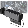 Baseus Deluxe metalen auto-organizer met USB-oplader CRCWH-A01 - zwart