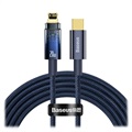 Baseus Explorer USB-C / Lightning Kabel 20W - 2m - Blauw