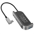 Baseus GN39F Multifunctionele USB-C Hub - Donkergrijs