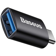 Baseus Ingenuity USB-C naar USB-A adapter OTG ZJJQ000001 - Zwart