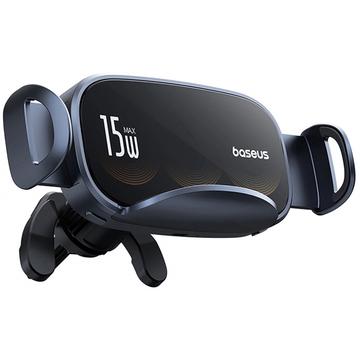 Baseus LightChaser draadloze oplader / autohouder - 15W - Zwart