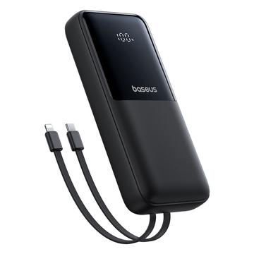 Baseus Lipow 22.5W Power Bank 20000mAh met ingebouwde Lightning- en USB-C-kabels en LED-display