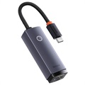 Baseus Lite-serie USB-C / Gigabit Ethernet-netwerkadapter - grijs
