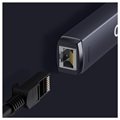 Baseus Lite-serie USB-C / Gigabit Ethernet-netwerkadapter - grijs