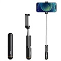 Baseus Mini Bluetooth Opvouwbare Selfie Stick - Zwart