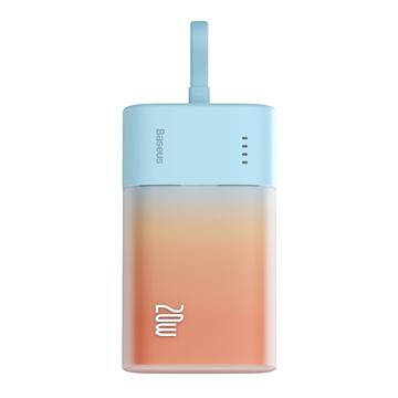 Baseus Popsicle 5200mAh 20W Powerbank met ingebouwde Lightning-kabel - Blauw / Oranje