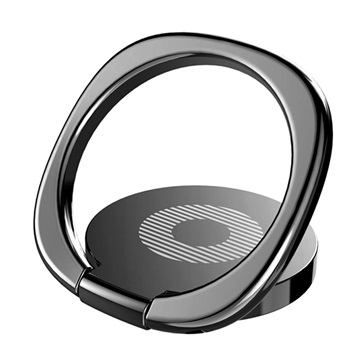 Baseus Privity Magnetisch Ring Houder voor Smartphones - Zwart