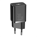 Baseus Super Si Quick Oplader 30W - USB-C - Zwart