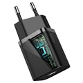 Baseus Super Si Snellader met USB-C / Lightning Kabel - 20W - Zwart