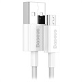 Baseus Superior MicroUSB Snel Opladen Datakabel - 1m - Wit