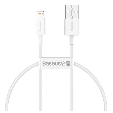 Baseus Superior Serie Lightning Kabel - 0.25m - Wit