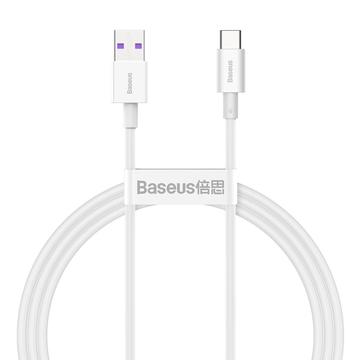 Baseus Superior Series USB-C Data & Oplaadkabel - 100W, 2m - Wit