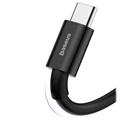 Baseus Superior Serie USB-C Data & Oplaadkabel - 66W, 1m - Zwart