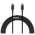 Baseus Superior Serie USB-C / USB-C Kabel - 100W, 2m - Zwart