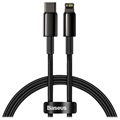 Baseus Tungsten Gold USB-C / Lightning Kabel 20W - 1m - Zwart