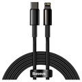 Baseus Tungsten Gold USB-C / Lightning Kabel 20W - 2m (Geopende Doos - Uitstekend) - Zwart
