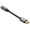 Baseus USB-C / 3,5 mm audio-adapterkabel CAHUB-EZ0G - donkergrijs