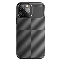 Beetle Carbon Fiber iPhone 14 Pro Case - Zwart