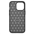 Beetle Carbon Fiber iPhone 14 Pro Case - Zwart