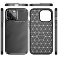 Beetle Carbon Fiber iPhone 14 Pro Max Case - Zwart